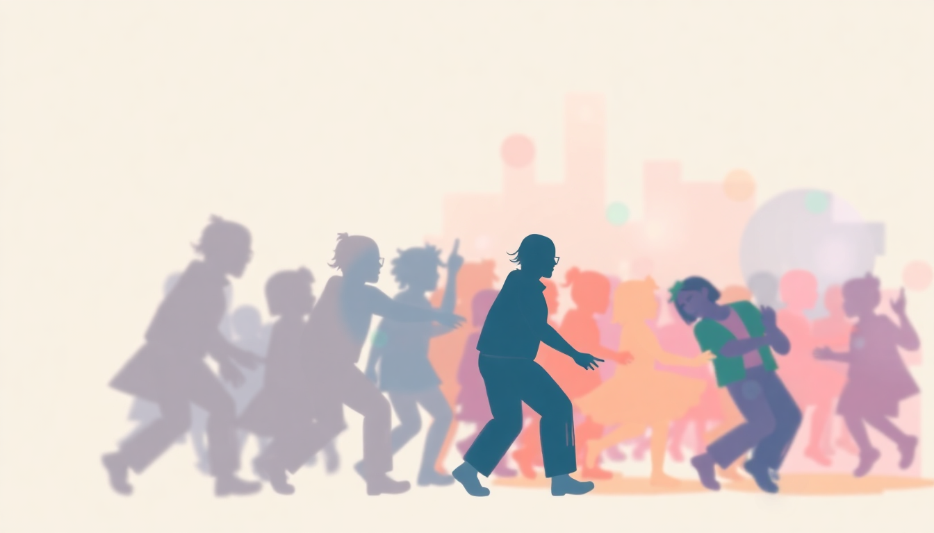 Fan-driven abstract illustration evoking the emotional arc of The Birthday Party by Grandmaster Flash and the Furious Five