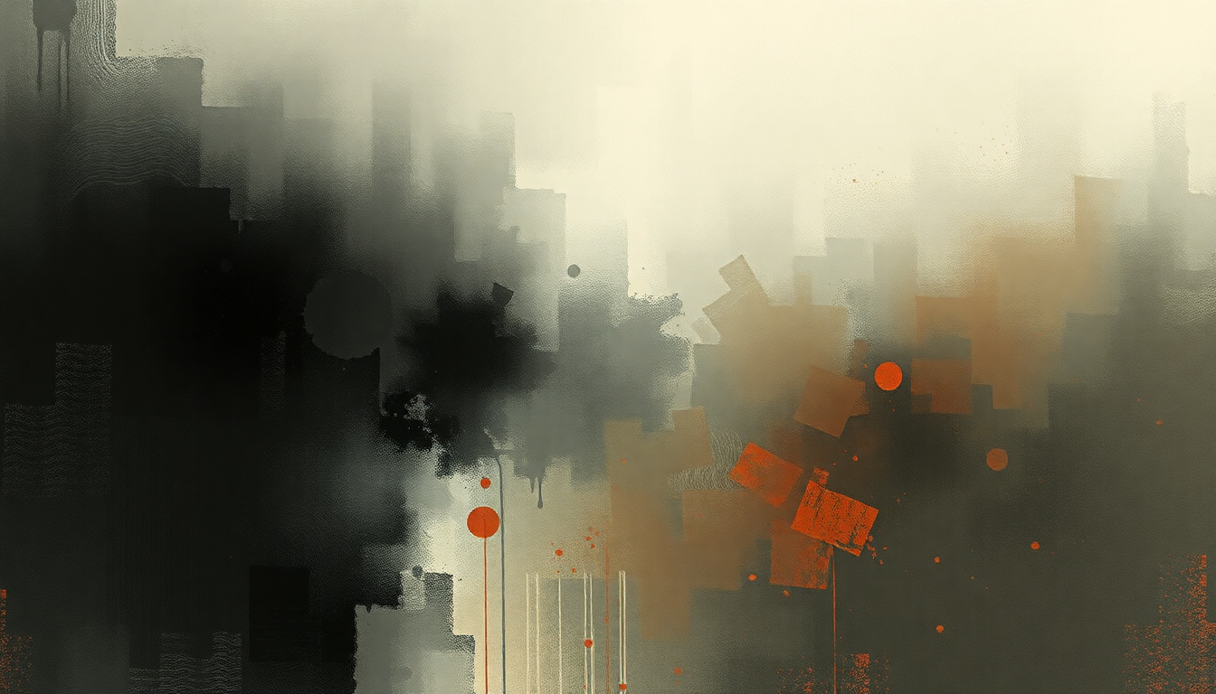Fan-driven abstract illustration evoking the emotional arc of Lonely Boy by The Black Keys