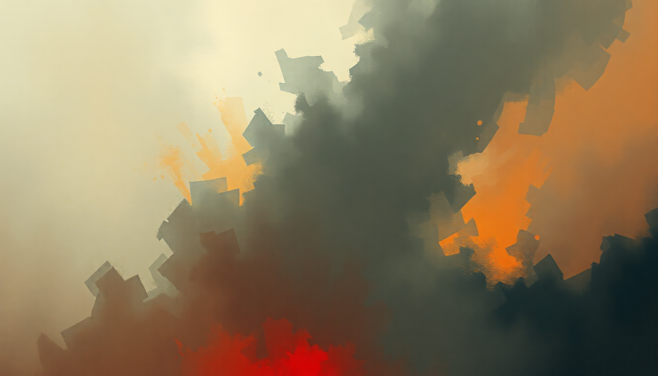 Fan-driven abstract illustration evoking the emotional arc of The Book of Souls by Iron Maiden