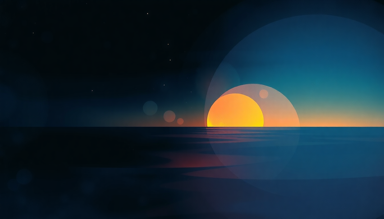 Fan-driven abstract illustration evoking the emotional arc of The Boy in the Bubble by Paul Simon