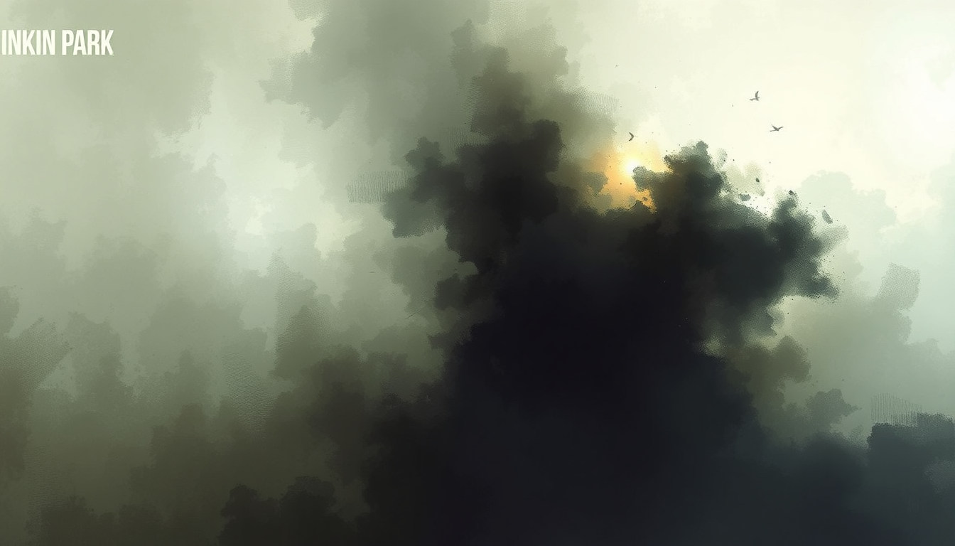 Fan-driven abstract illustration evoking the emotional arc of The Catalyst by Linkin Park