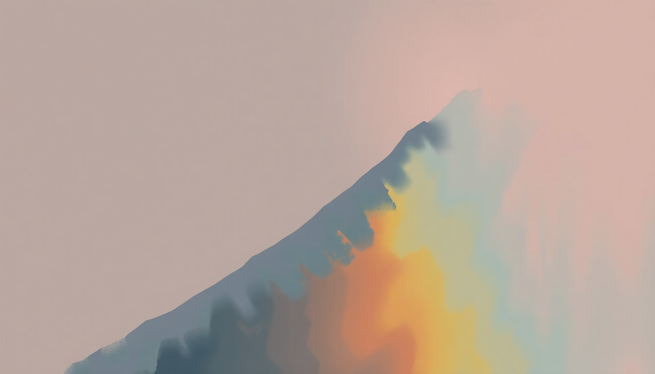 Fan-driven abstract illustration evoking the emotional arc of The Climb by No Doubt