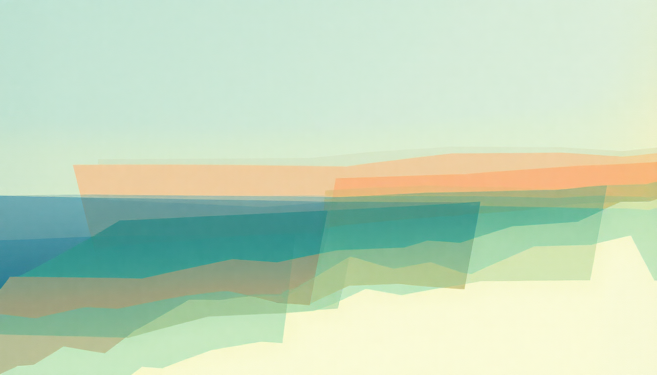 Fan-driven abstract illustration evoking the emotional arc of The Coast by Maximo Park
