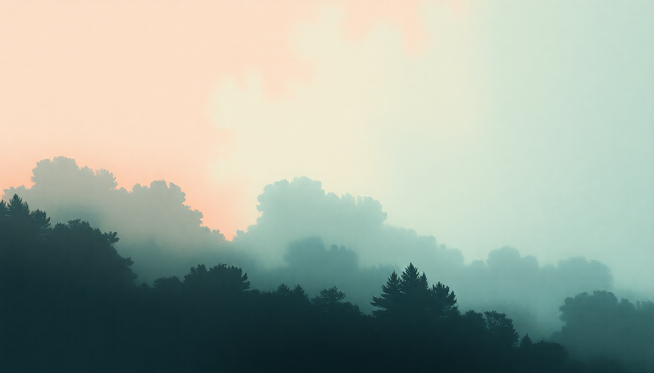 Fan-driven abstract illustration evoking the emotional arc of The End of Love by Florence + The Machine