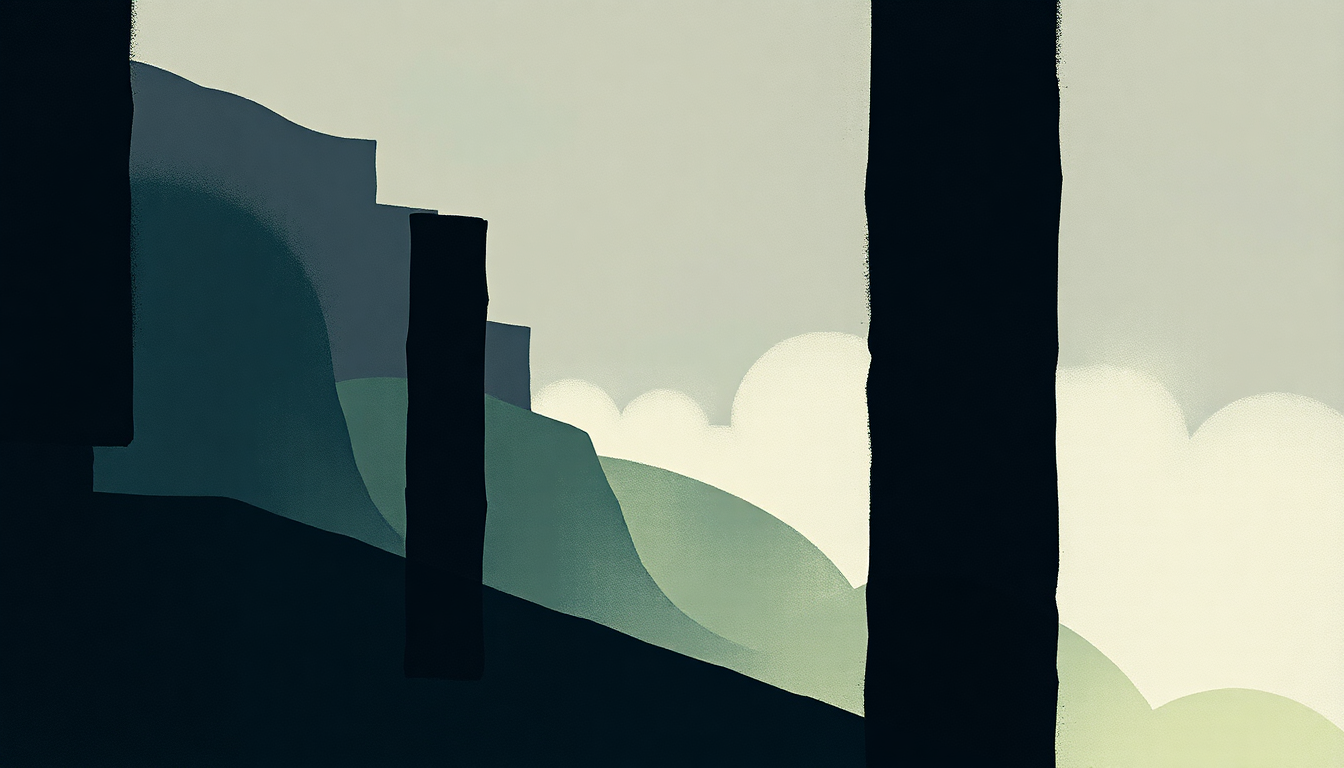 Fan-driven abstract illustration evoking the emotional arc of The End of the World by The Cure