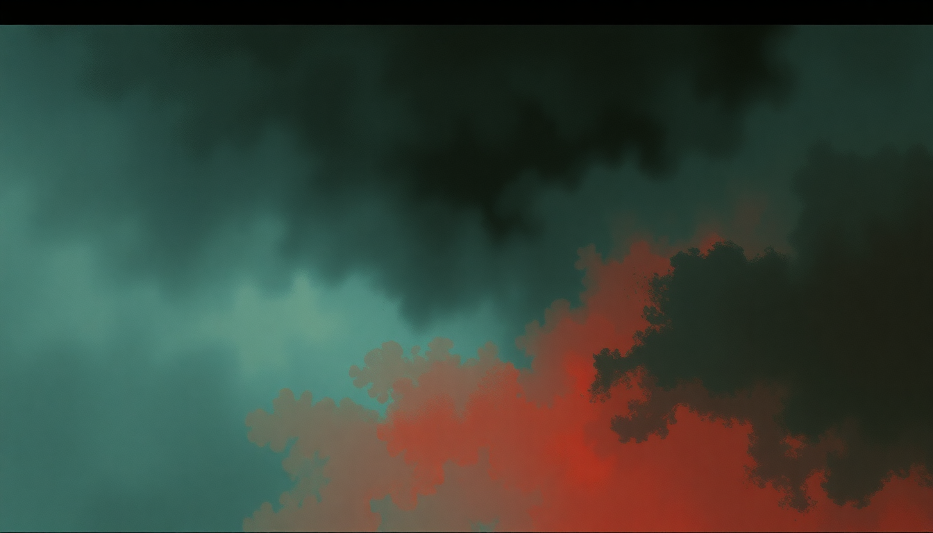 Fan-driven abstract illustration evoking the emotional arc of The End. by My Chemical Romance