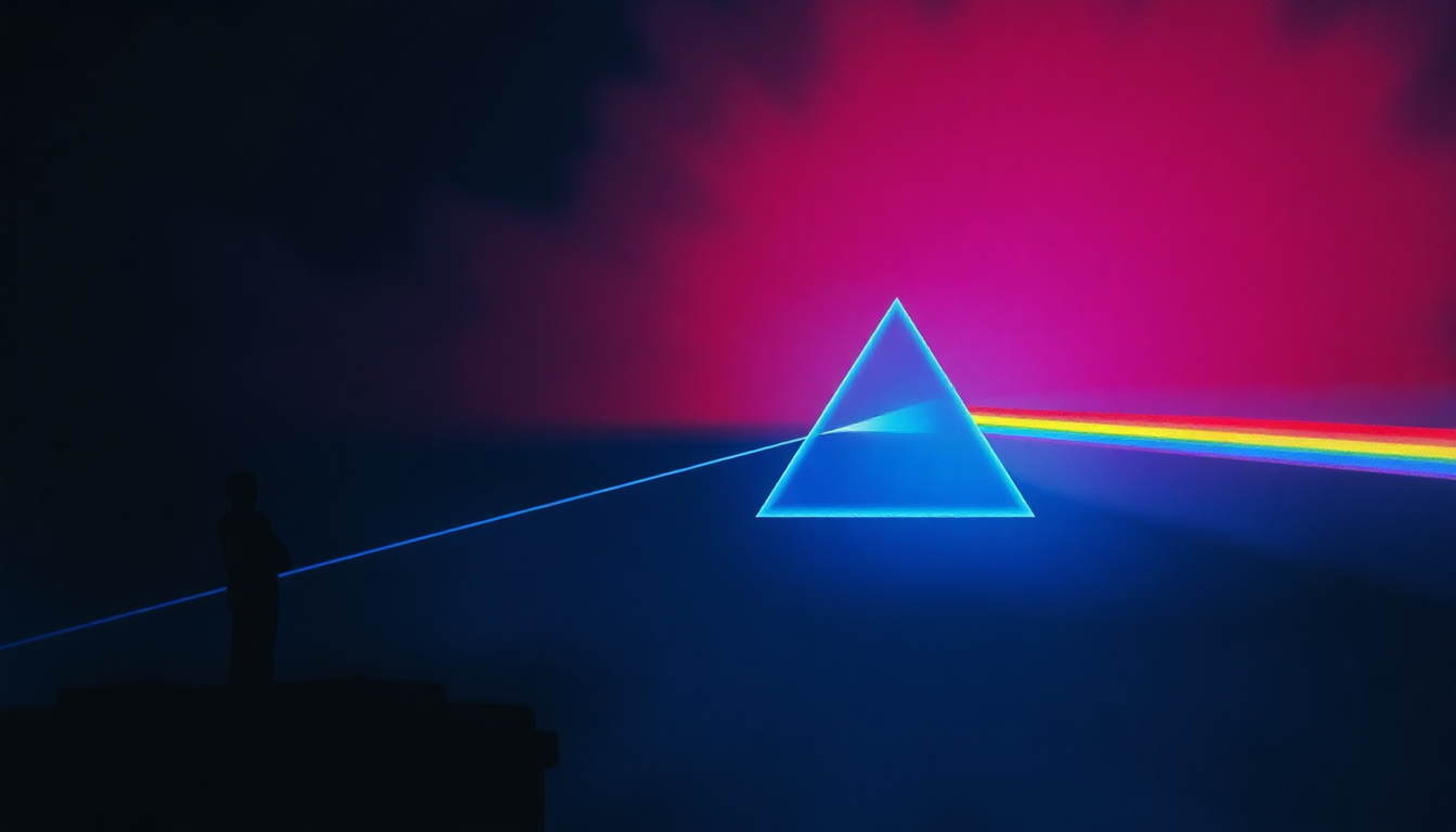 Fan-driven abstract illustration evoking the emotional arc of The Final Cut by Pink Floyd