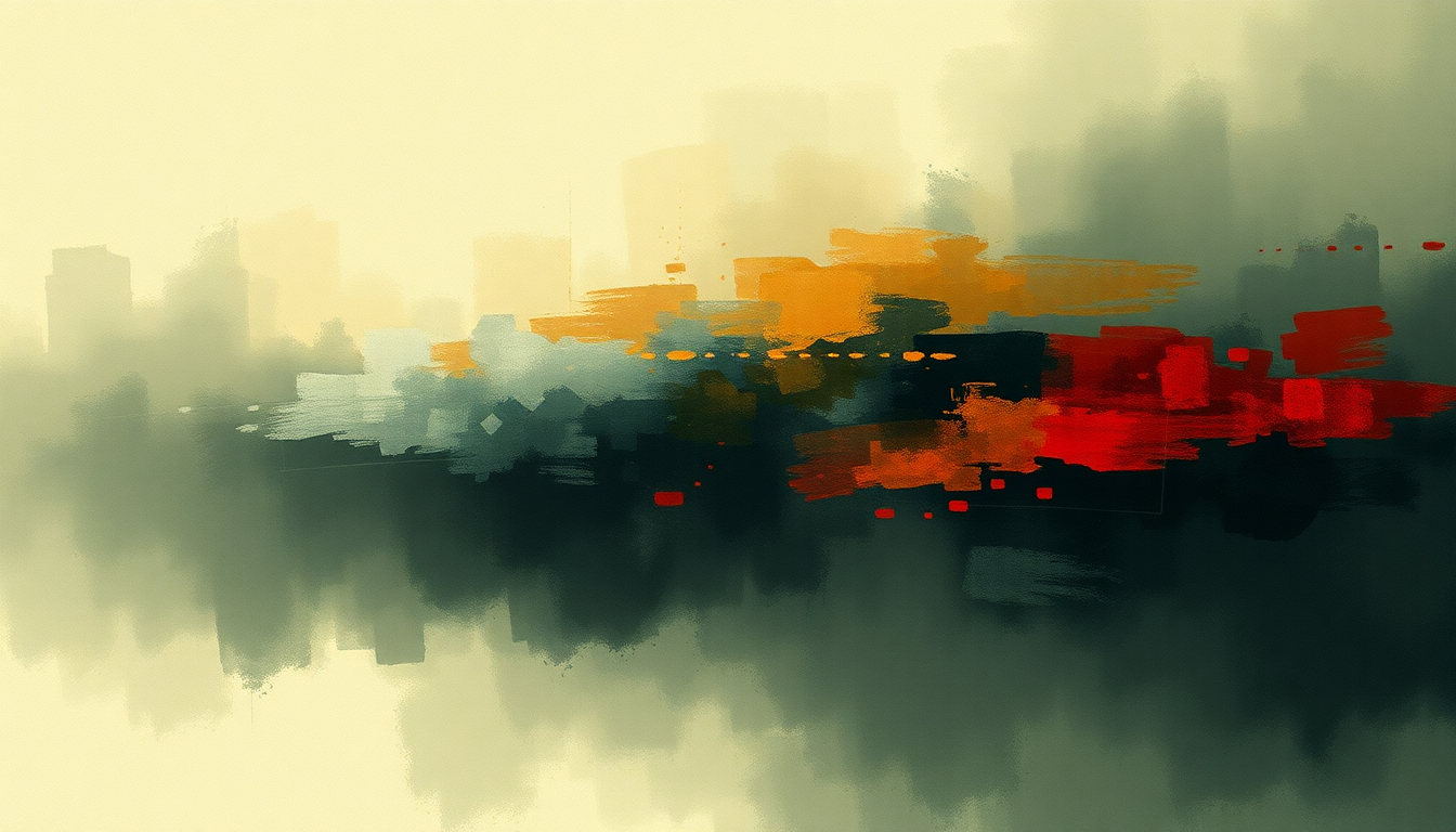 Fan-driven abstract illustration evoking the emotional arc of The Fly by U2