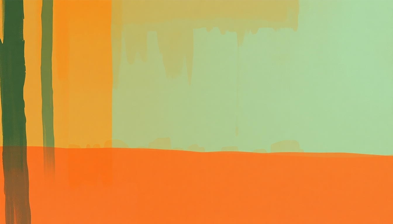Fan-driven abstract illustration evoking the emotional arc of The Forest by Rachel's