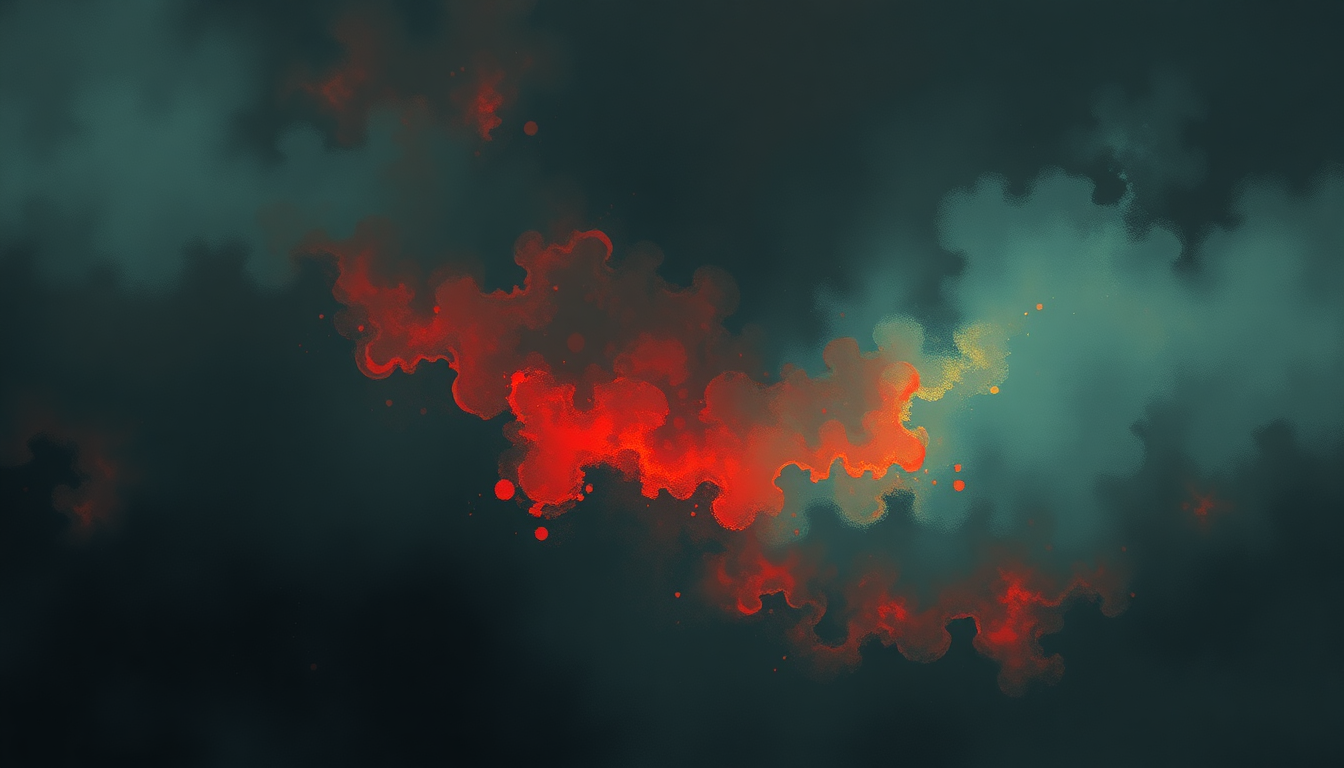 Fan-driven abstract illustration evoking the emotional arc of The Frayed Ends of Sanity by Metallica