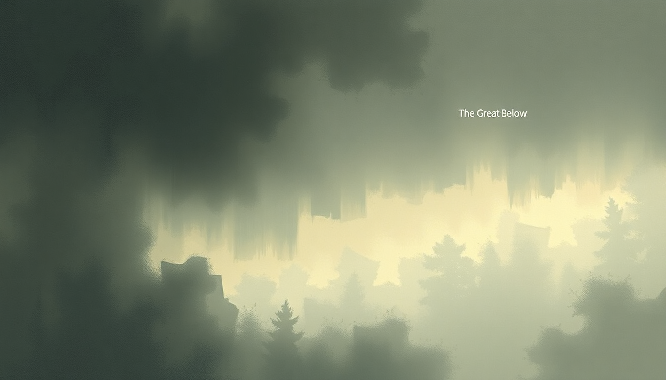 Fan-driven abstract illustration evoking the emotional arc of The Great Below by Nine Inch Nails