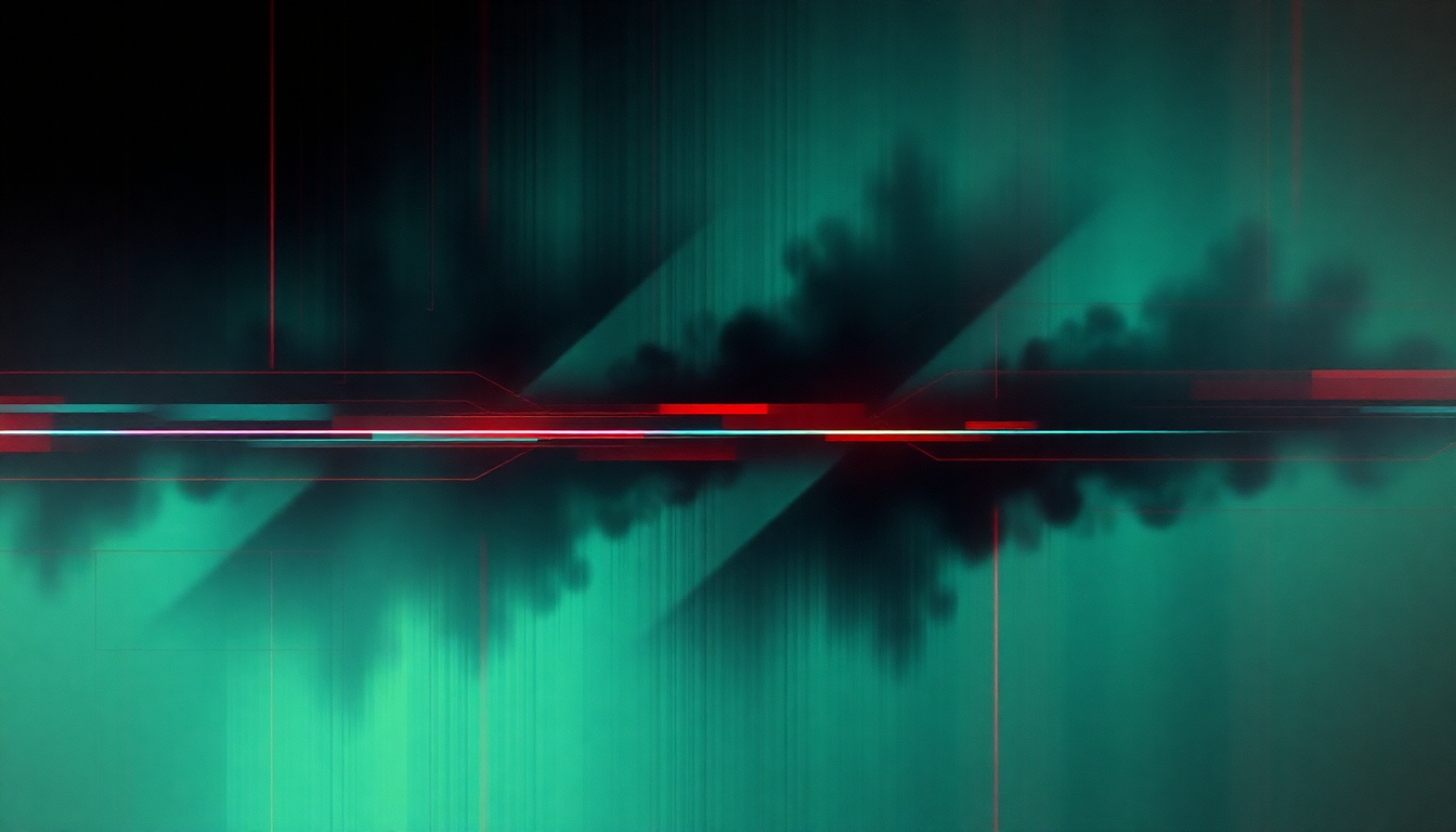 Fan-driven abstract illustration evoking the emotional arc of The Grid by Philip Glass