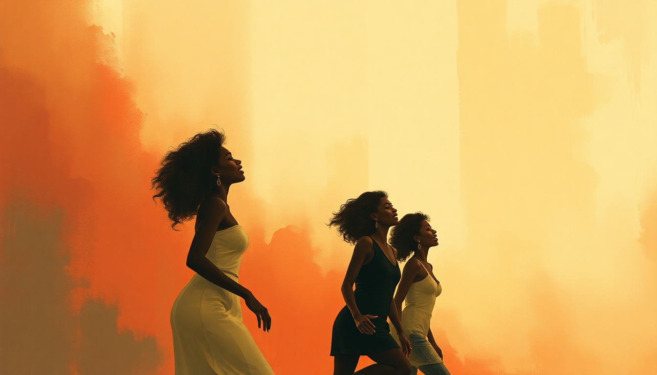 Fan-driven abstract illustration evoking the emotional arc of The Happening by The Supremes
