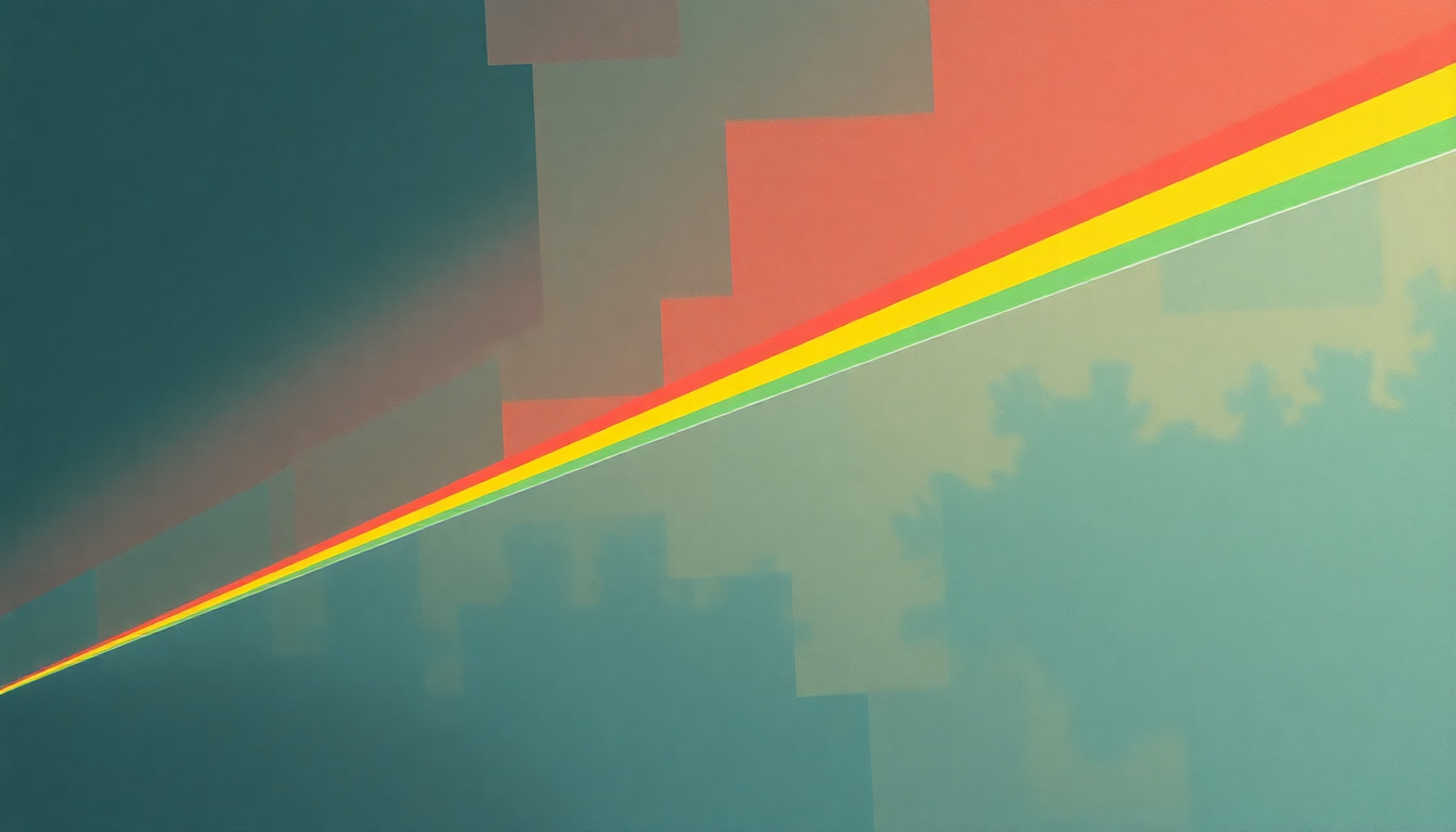 Fan-driven abstract illustration evoking the emotional arc of The Happiest Days of Our Lives by Pink Floyd