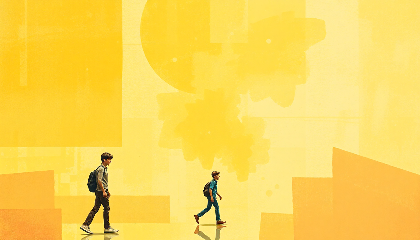 Fan-driven abstract illustration evoking the emotional arc of The Kids Are Alright by The Who