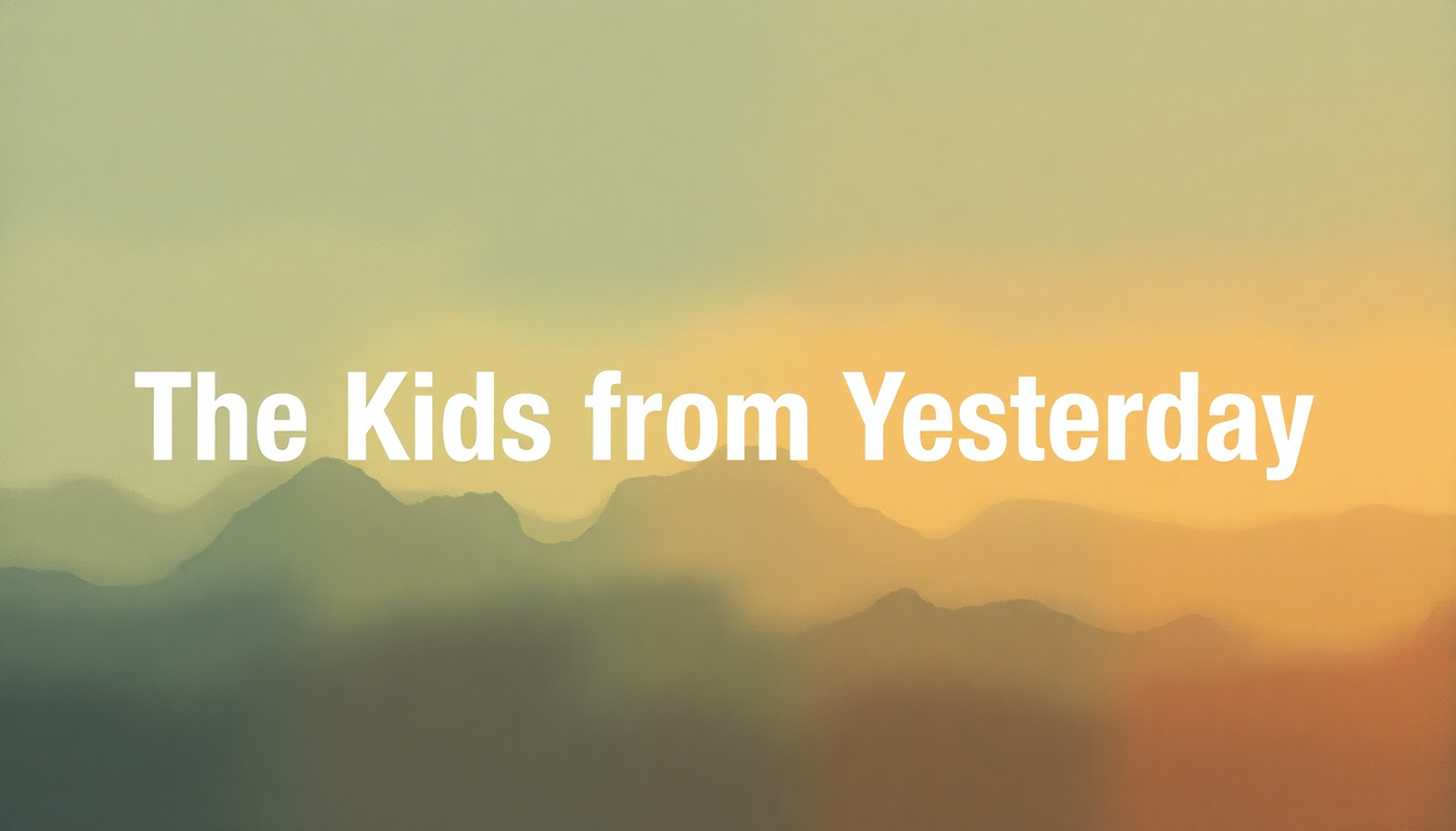 Fan-driven abstract illustration evoking the emotional arc of The Kids from Yesterday by My Chemical Romance