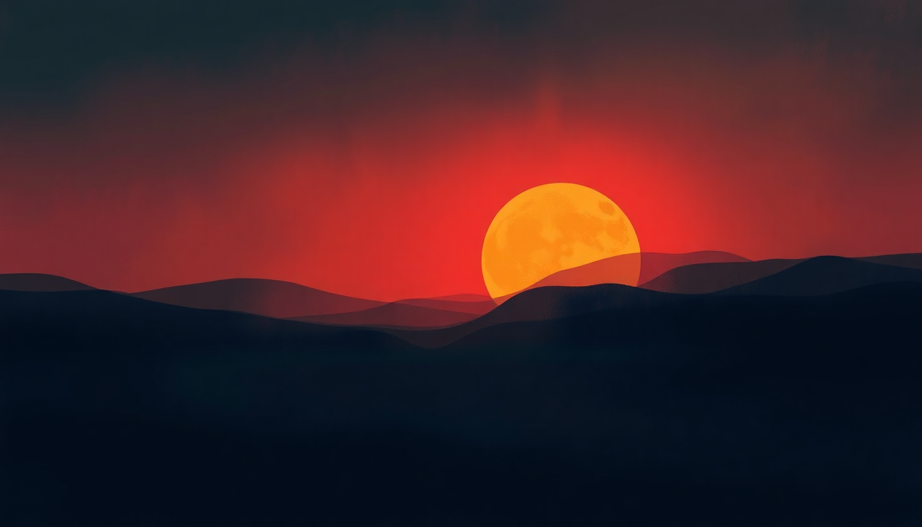 Fan-driven abstract illustration evoking the emotional arc of The Lion Sleeps Tonight by Ladysmith Black Mambazo