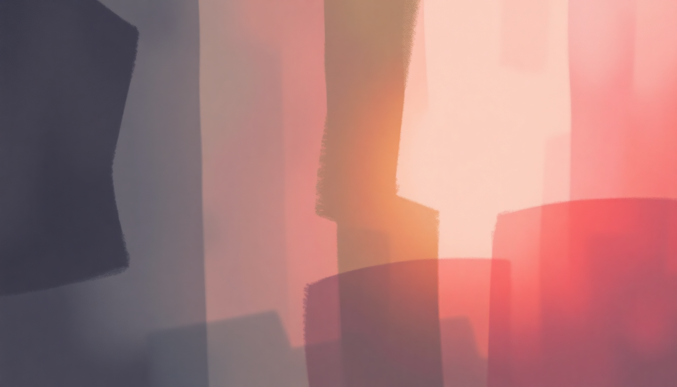Fan-driven abstract illustration evoking the emotional arc of The Love Cats by The Cure