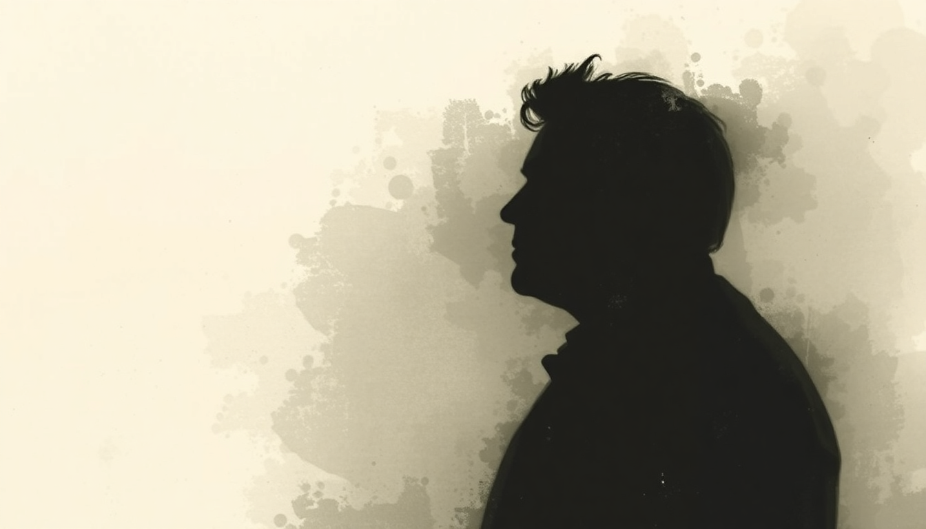 Fan-driven abstract illustration evoking the emotional arc of The Man in Black by Johnny Cash
