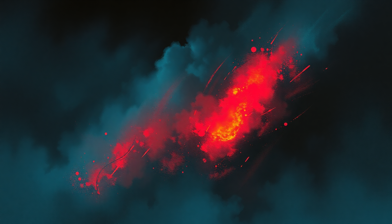 Fan-driven abstract illustration evoking the emotional arc of The Mob Rules by Black Sabbath