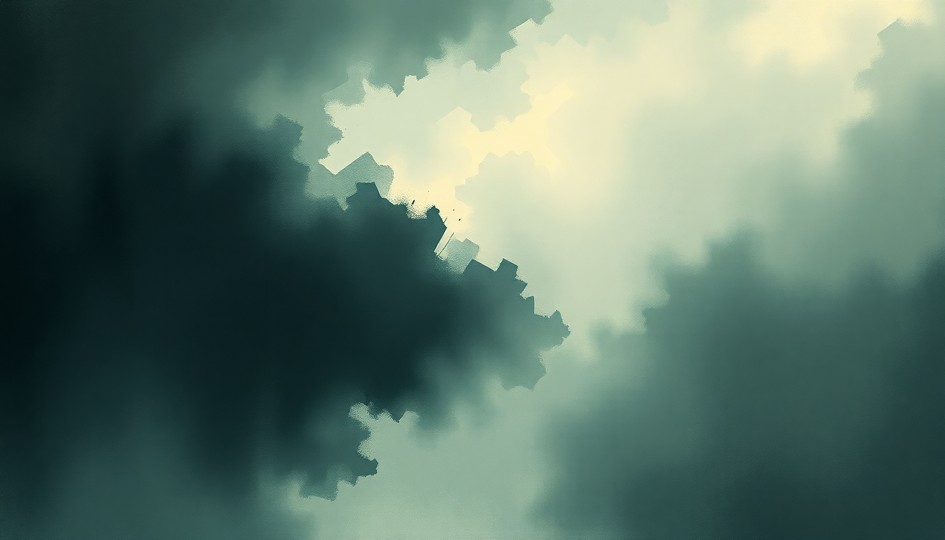 Fan-driven abstract illustration evoking the emotional arc of The Monster by Eminem