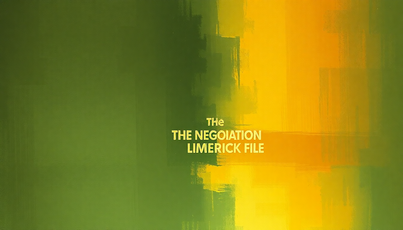 Fan-driven abstract illustration evoking the emotional arc of The Negotiation Limerick File by Beastie Boys
