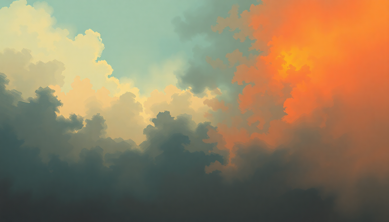 Fan-driven abstract illustration evoking the emotional arc of The Next Episode by Dr. Dre