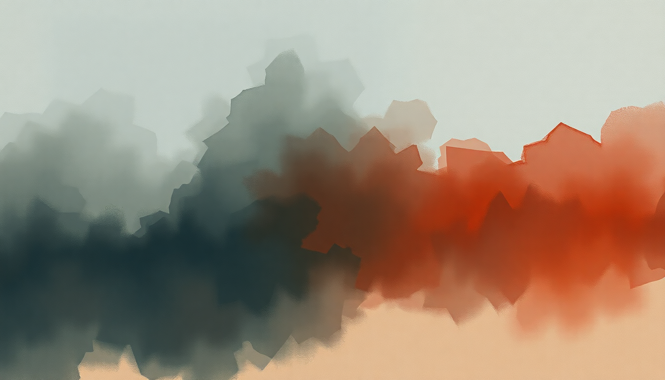 Fan-driven abstract illustration evoking the emotional arc of The Night Me and Your Mama Met by Childish Gambino