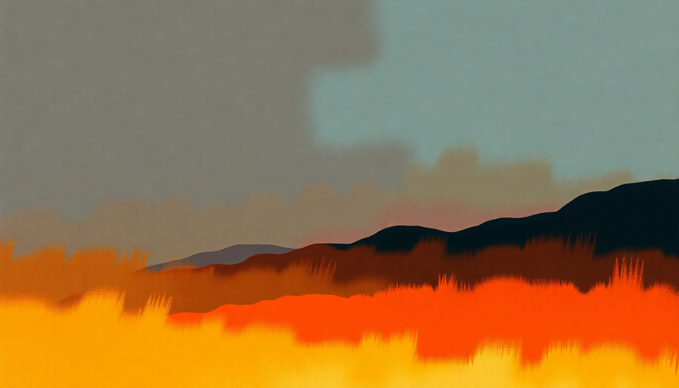 Fan-driven abstract illustration evoking the emotional arc of The Night They Drove Old Dixie Down by The Band