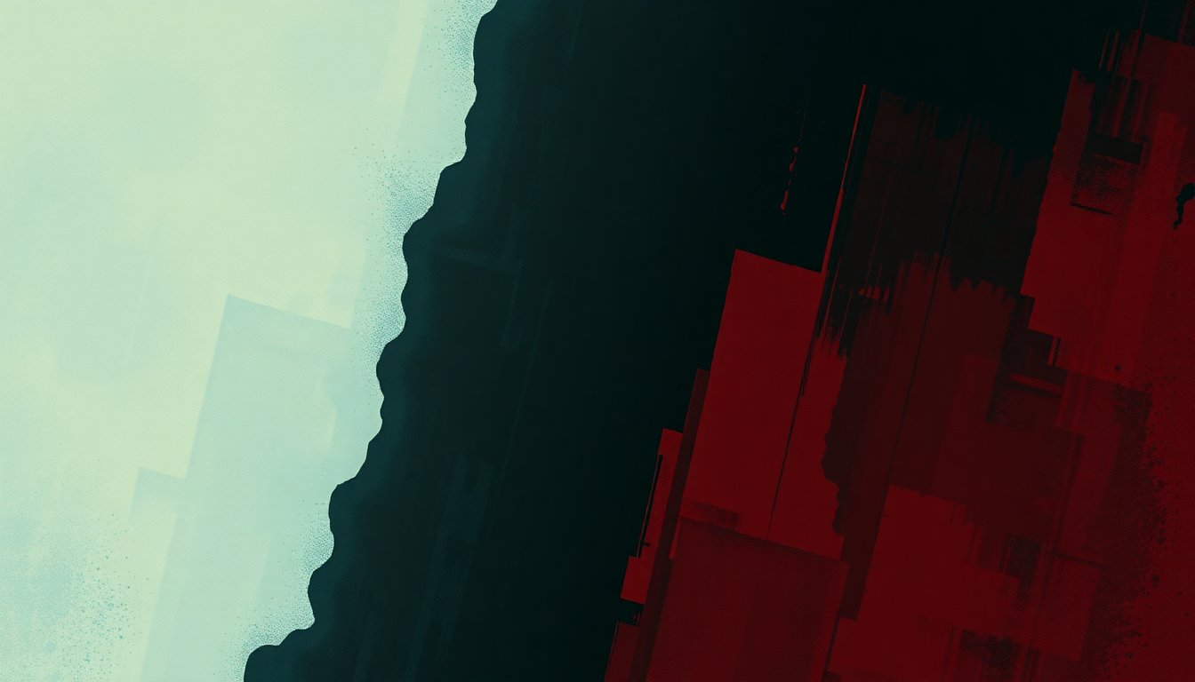 Fan-driven abstract illustration evoking the emotional arc of The Nobodies by Marilyn Manson