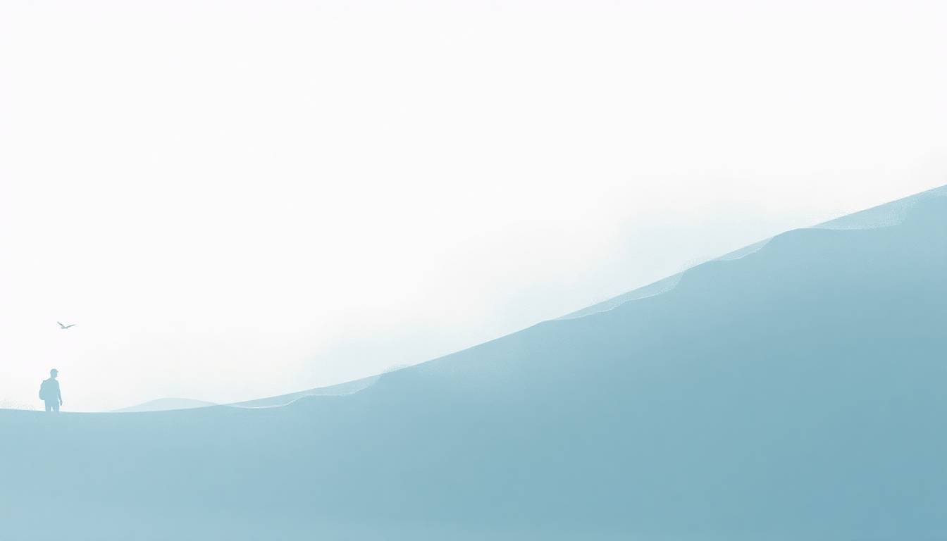 Fan-driven abstract illustration evoking the emotional arc of The Numbers by Radiohead