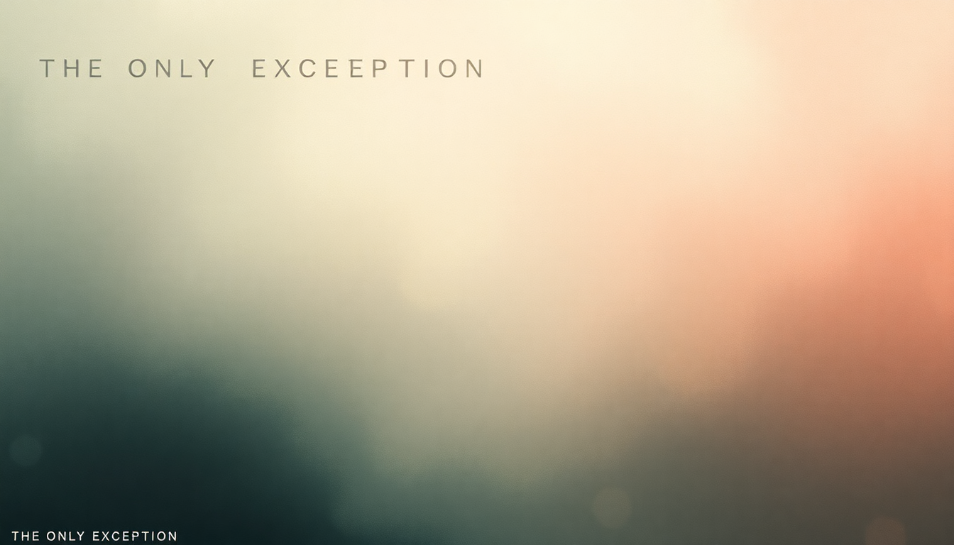Fan-driven abstract illustration evoking the emotional arc of The Only Exception by Paramore