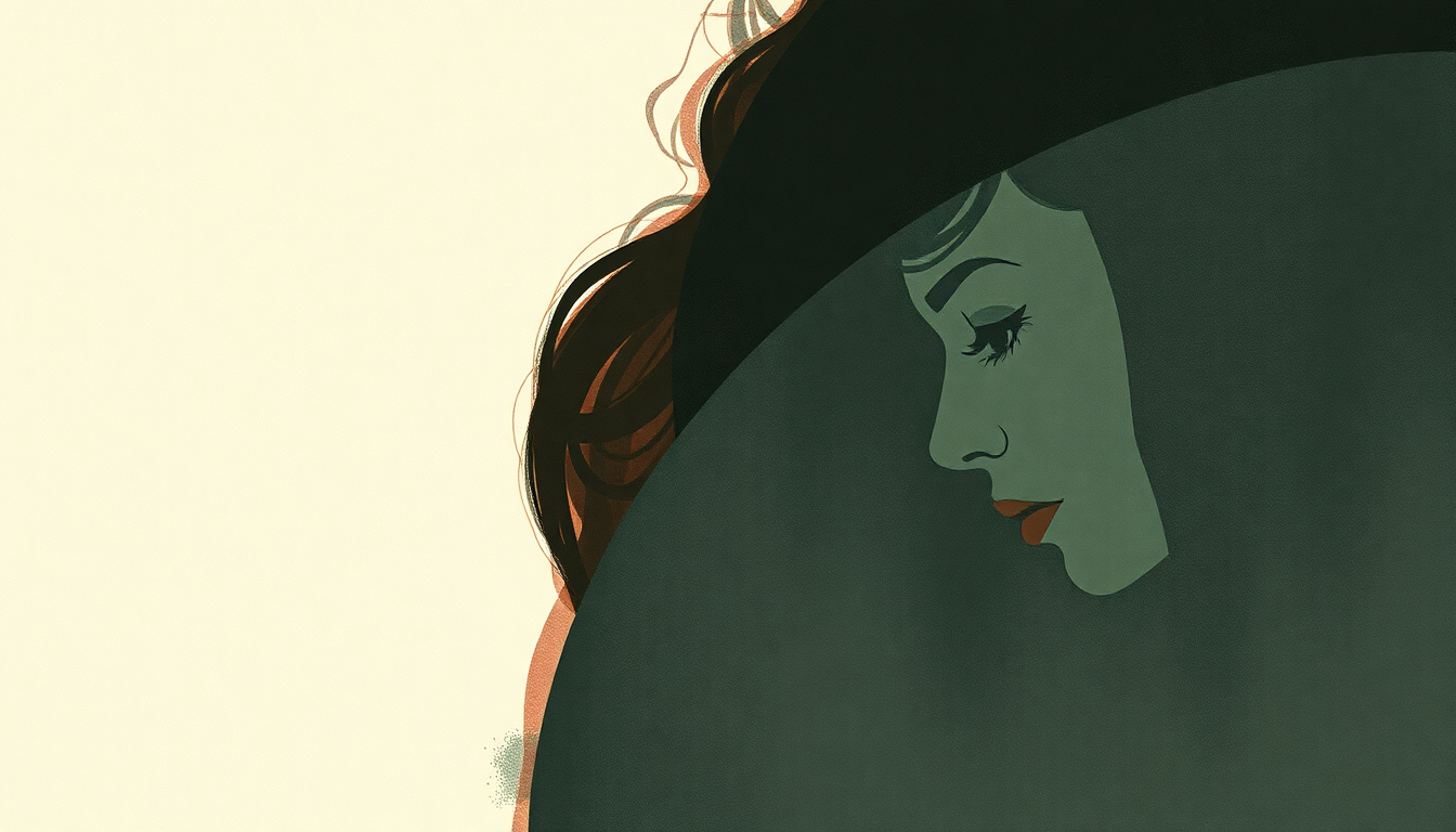 Fan-driven abstract illustration evoking the emotional arc of The Other Woman by Lana Del Rey