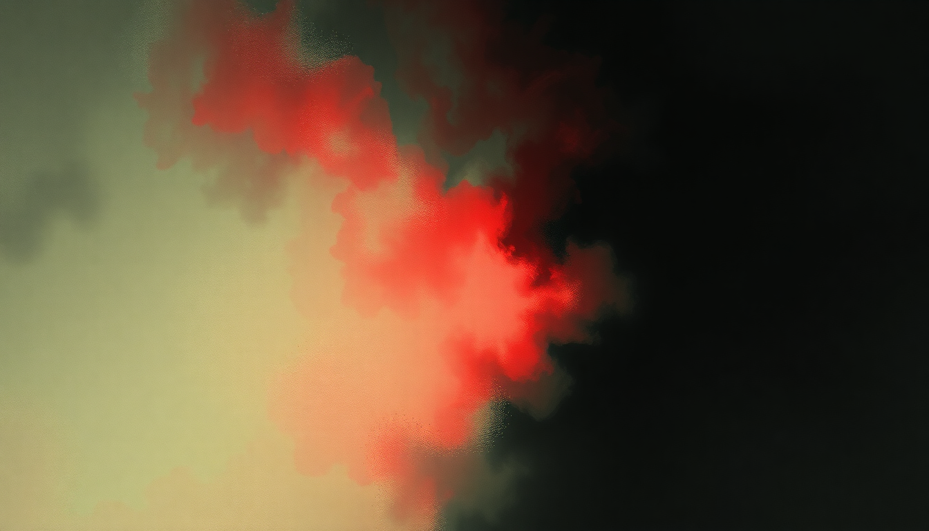 Fan-driven abstract illustration evoking the emotional arc of The Passion of Lovers by Bauhaus