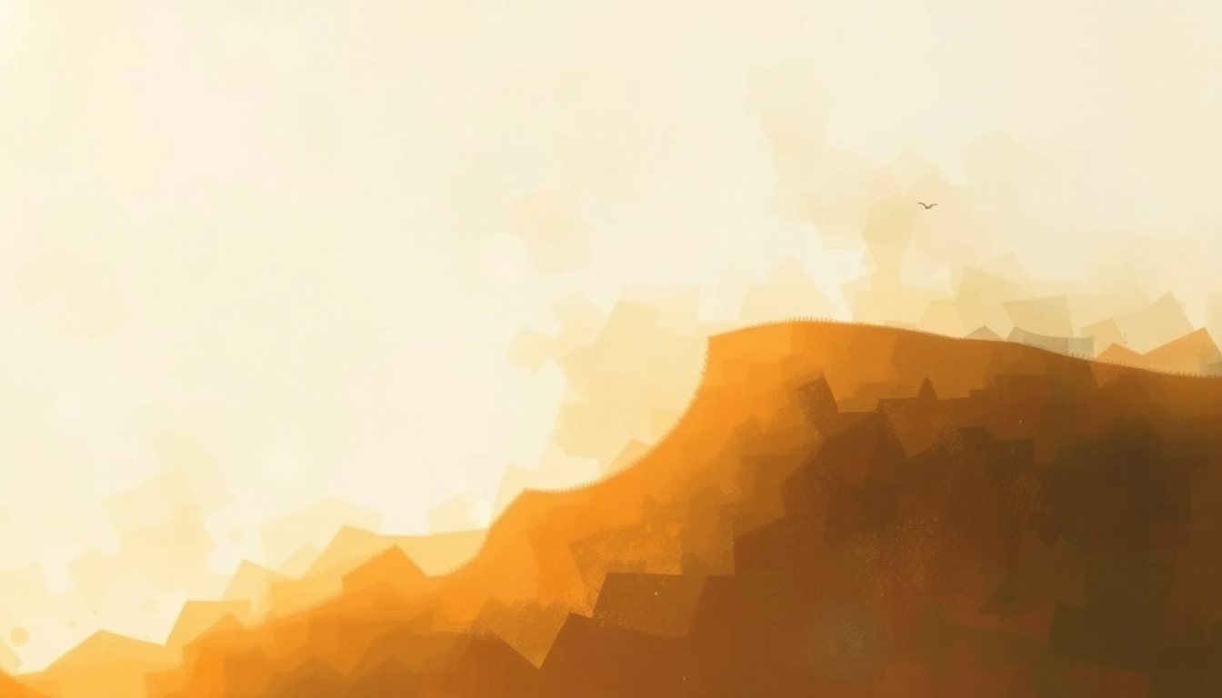 Fan-driven abstract illustration evoking the emotional arc of The Prayer by Andrea Bocelli