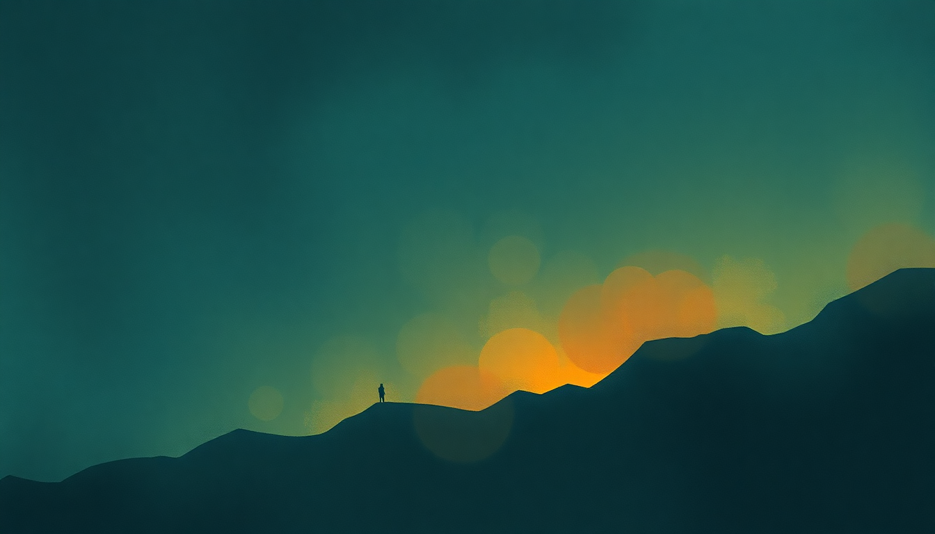 Fan-driven abstract illustration evoking the emotional arc of The Rising by Bruce Springsteen