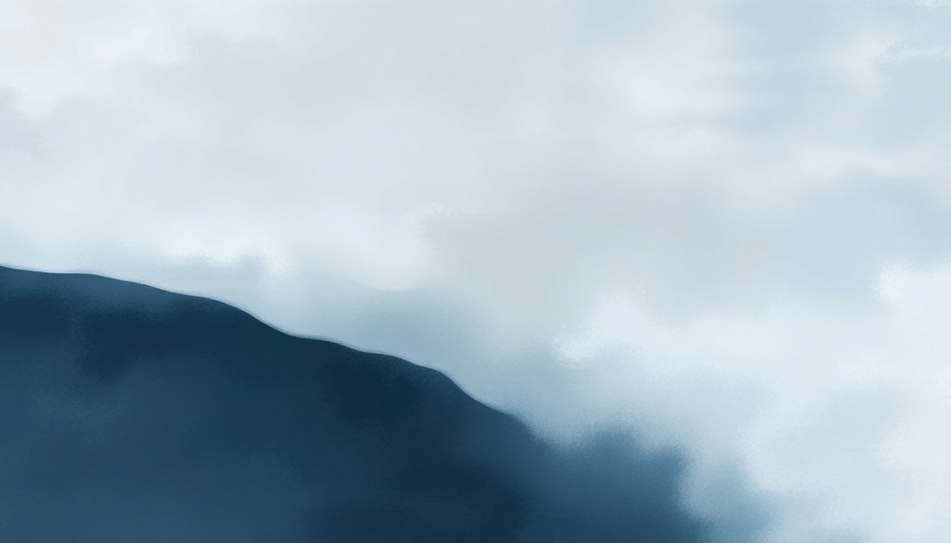 Fan-driven abstract illustration evoking the emotional arc of The River Sings by Enya