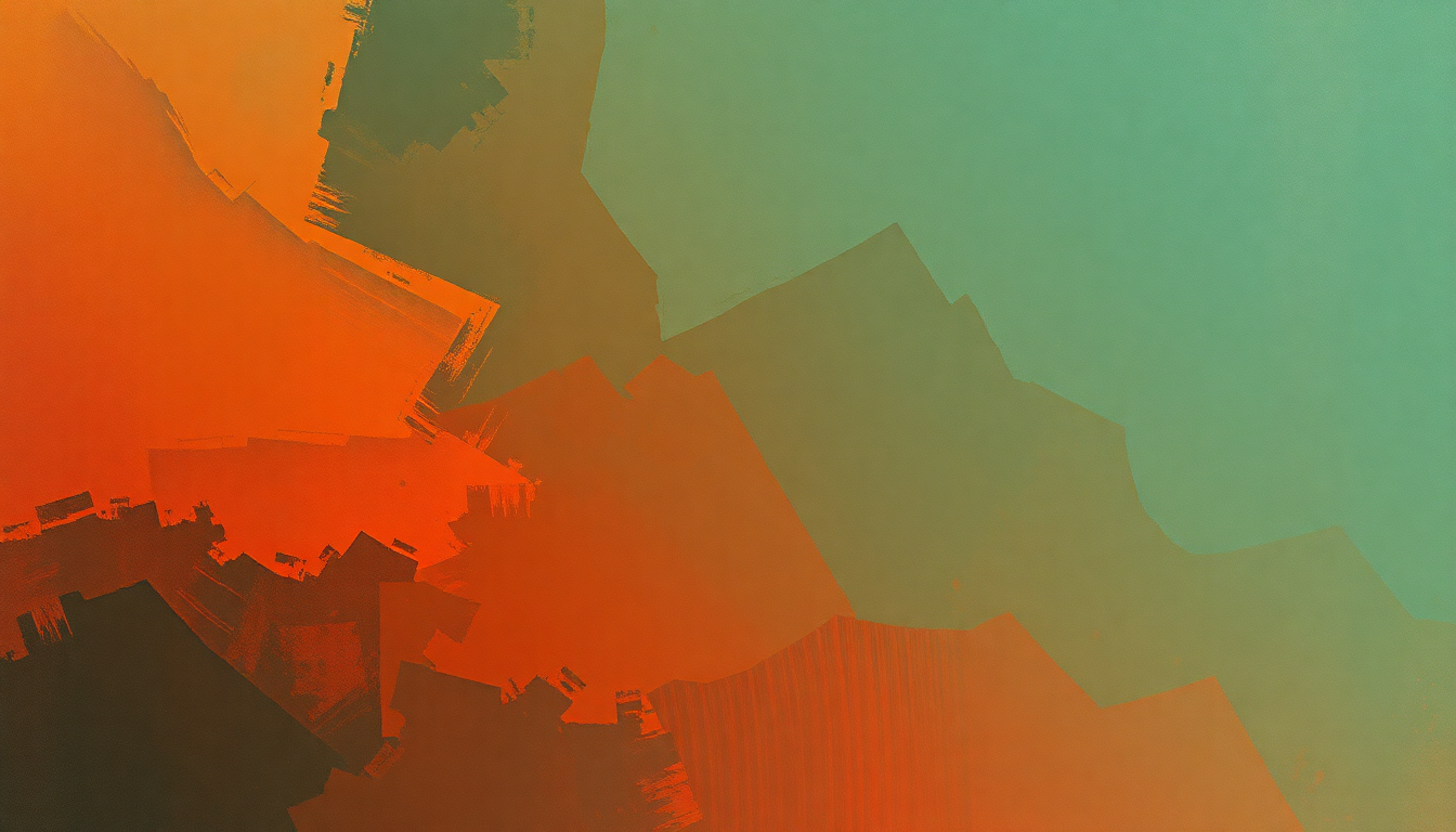 Fan-driven abstract illustration evoking the emotional arc of The Rolling People by The Verve