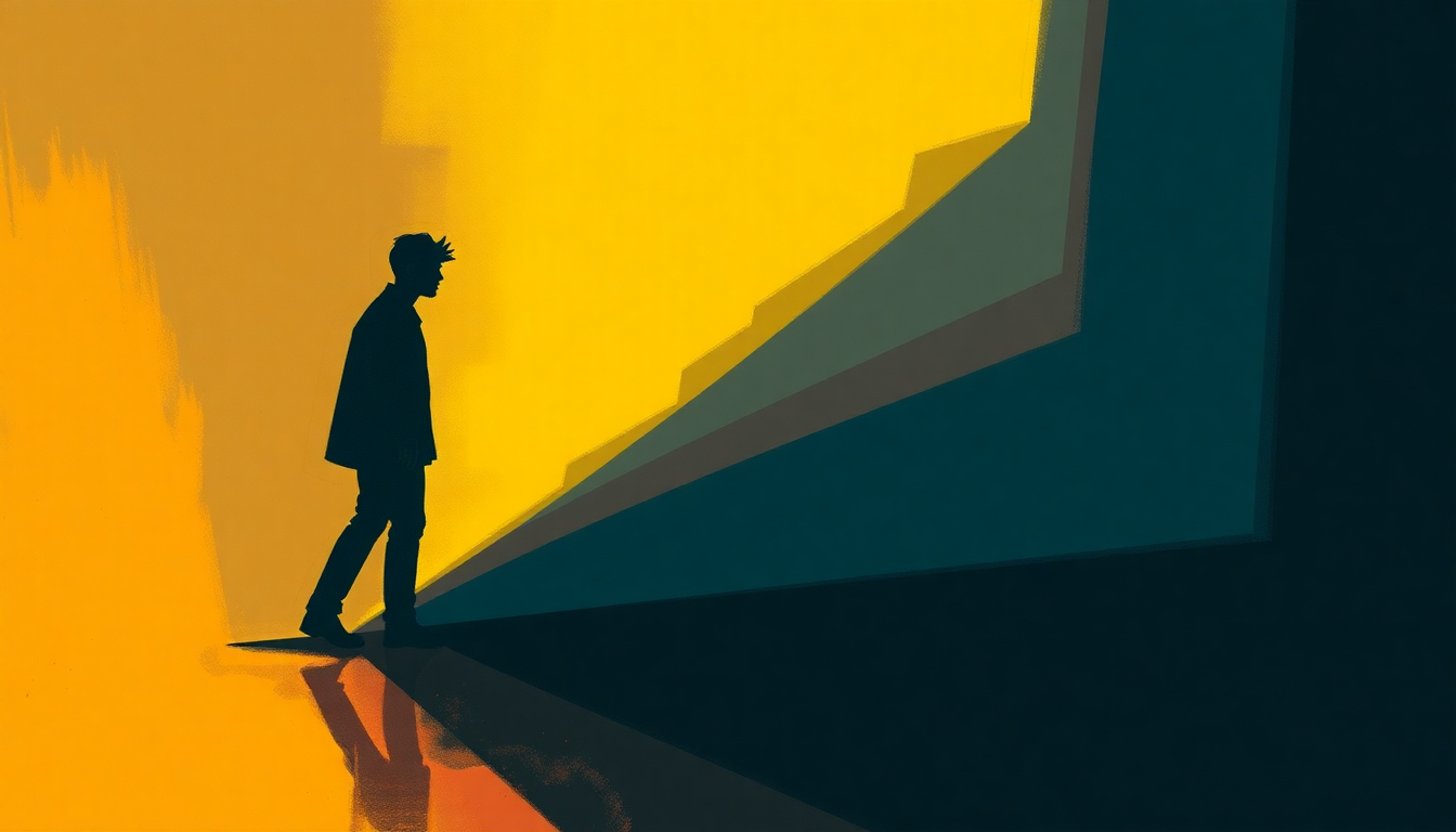 Fan-driven abstract illustration evoking the emotional arc of The Ruler's Back by Slick Rick