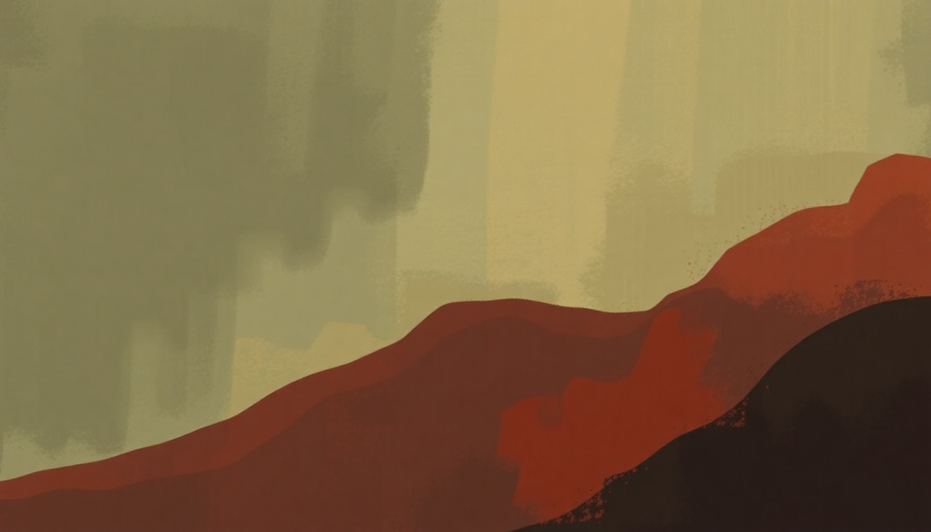 Fan-driven abstract illustration evoking the emotional arc of The Sheik of Araby by Coleman Hawkins