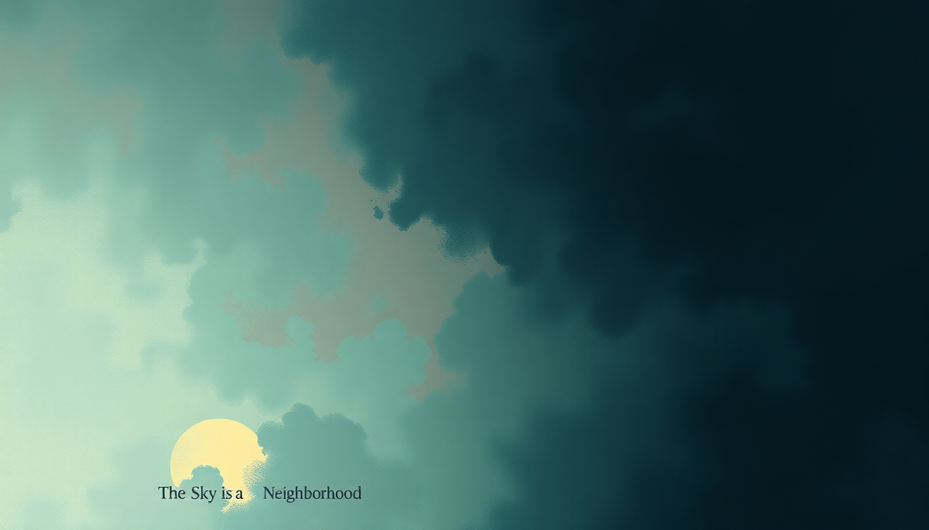 Fan-driven abstract illustration evoking the emotional arc of The Sky Is a Neighborhood by Foo Fighters