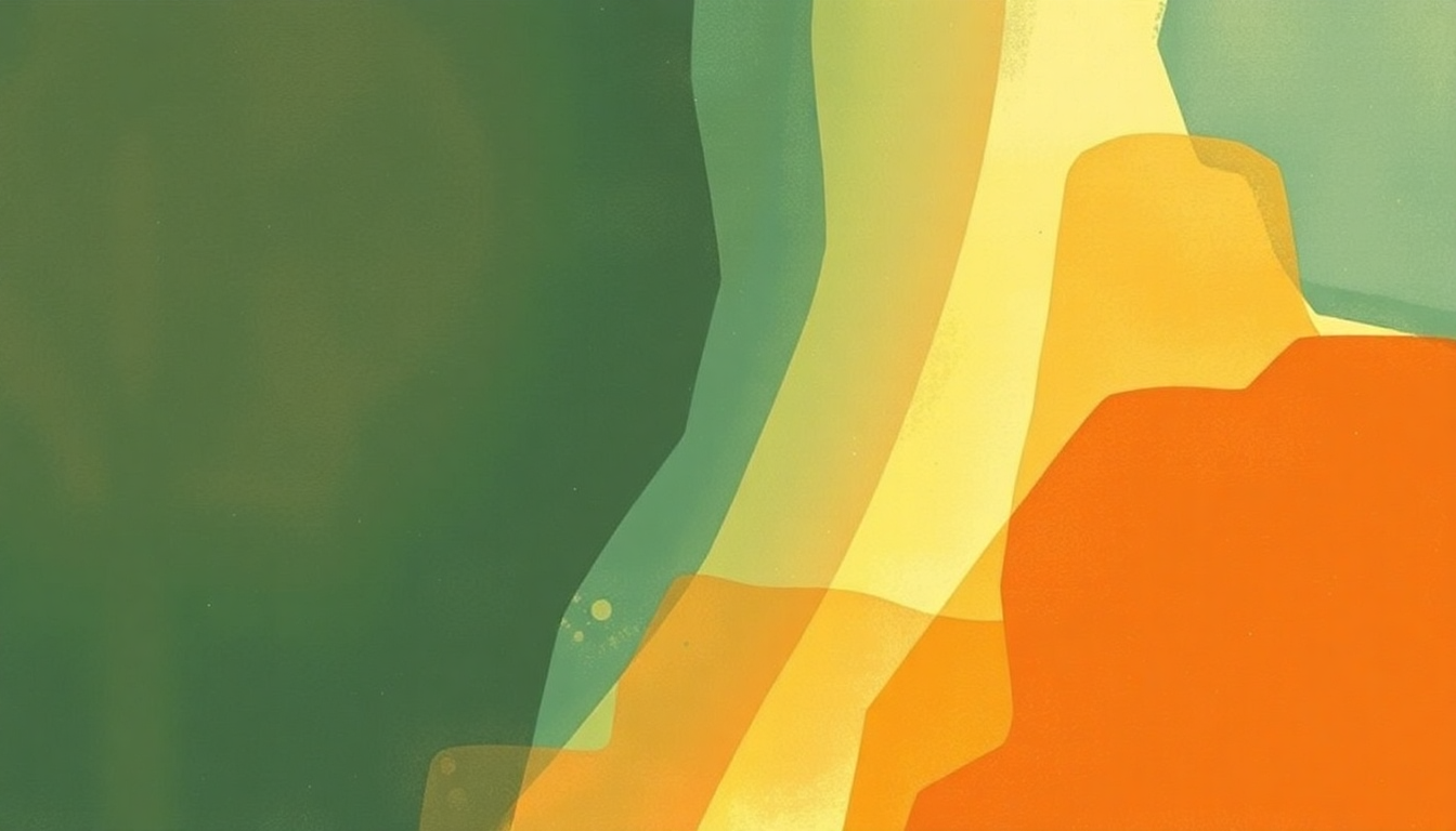 Fan-driven abstract illustration evoking the emotional arc of The Snow Goose by Camel