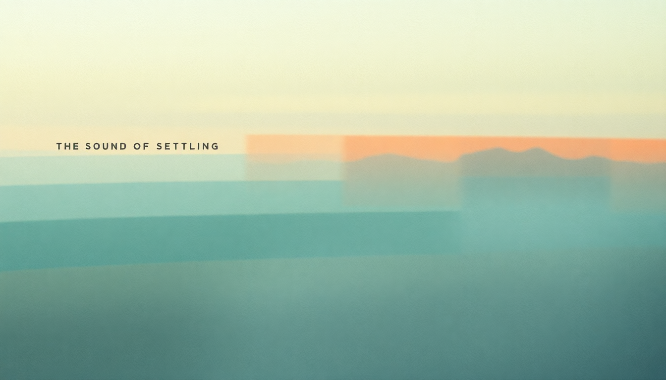 Fan-driven abstract illustration evoking the emotional arc of The Sound of Settling by Death Cab for Cutie