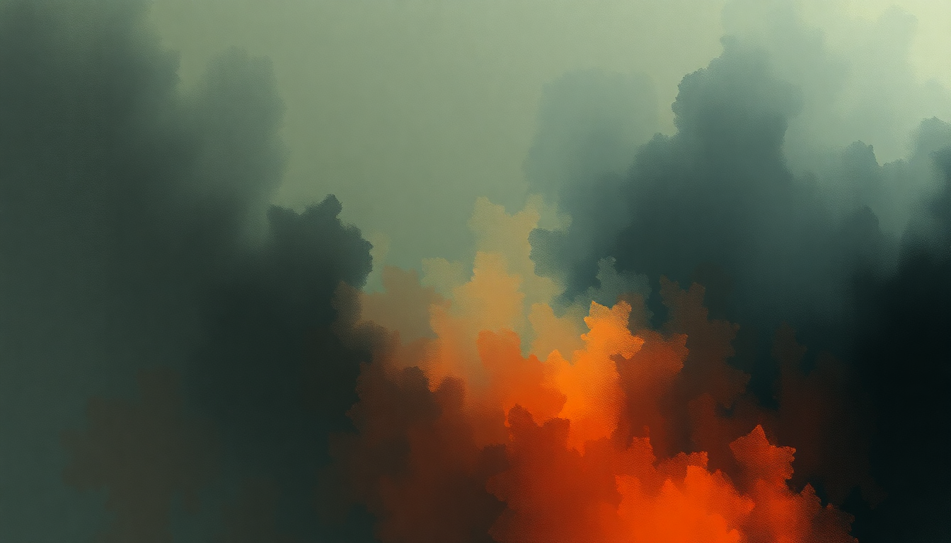 Fan-driven abstract illustration evoking the emotional arc of The Sound of Silence by Disturbed