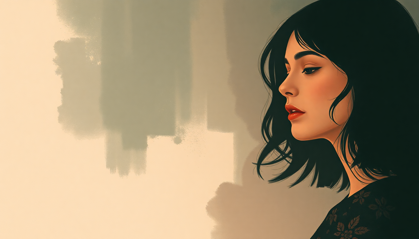 Fan-driven abstract illustration evoking the emotional arc of The Strangers by St. Vincent