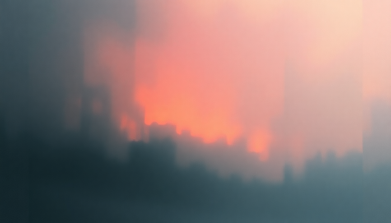 Fan-driven abstract illustration evoking the emotional arc of The Summer Ends by American Football
