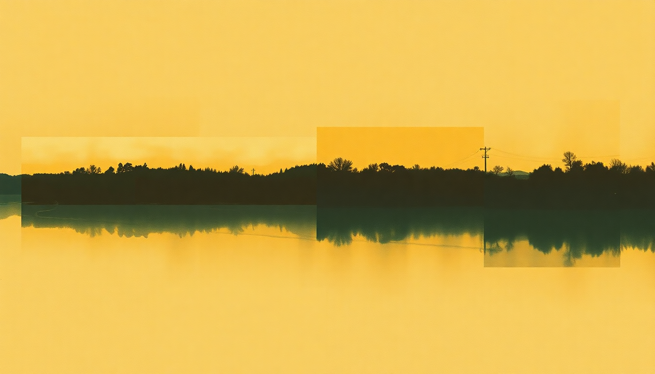 Fan-driven abstract illustration evoking the emotional arc of The Surrey with the Fringe on Top by Ahmad Jamal