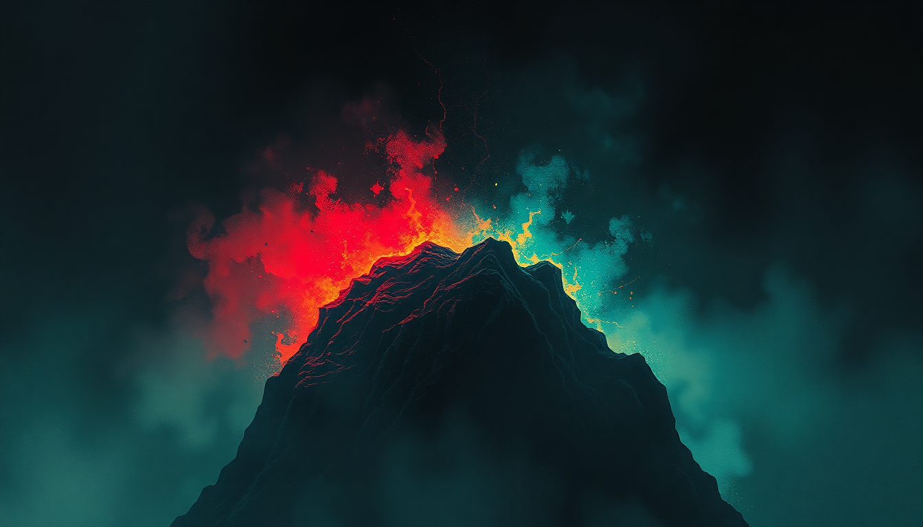 Fan-driven abstract illustration evoking the emotional arc of The Thing That Should Not Be by Metallica