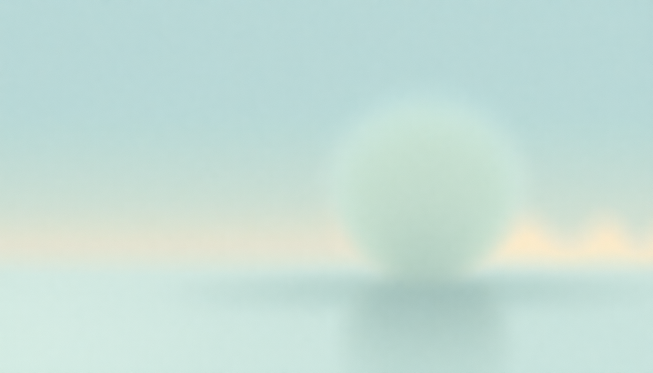 Fan-driven abstract illustration evoking the emotional arc of The Tired Sounds by Stars of the Lid