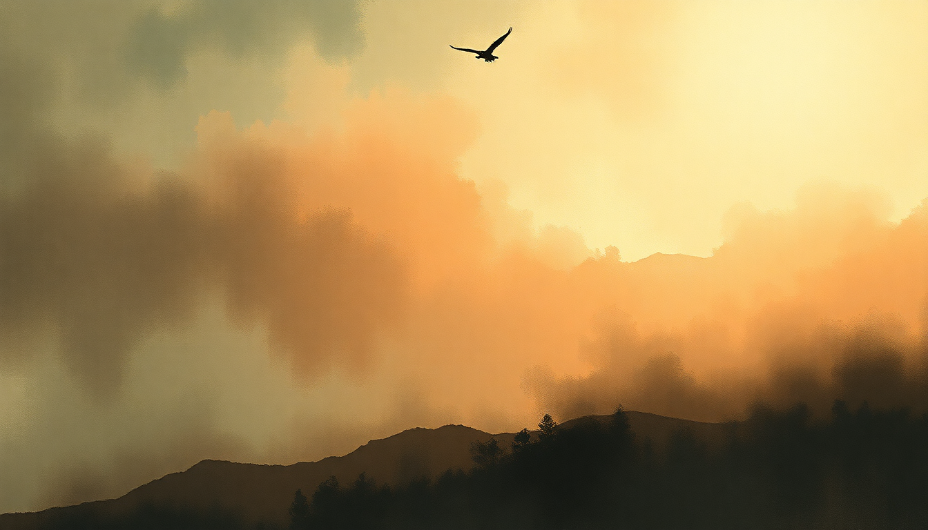 Fan-driven abstract illustration evoking the emotional arc of The Unforgiven by Metallica